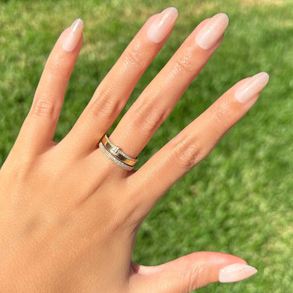 Pink Glitter Gradient - Press-On | Medium | Oval