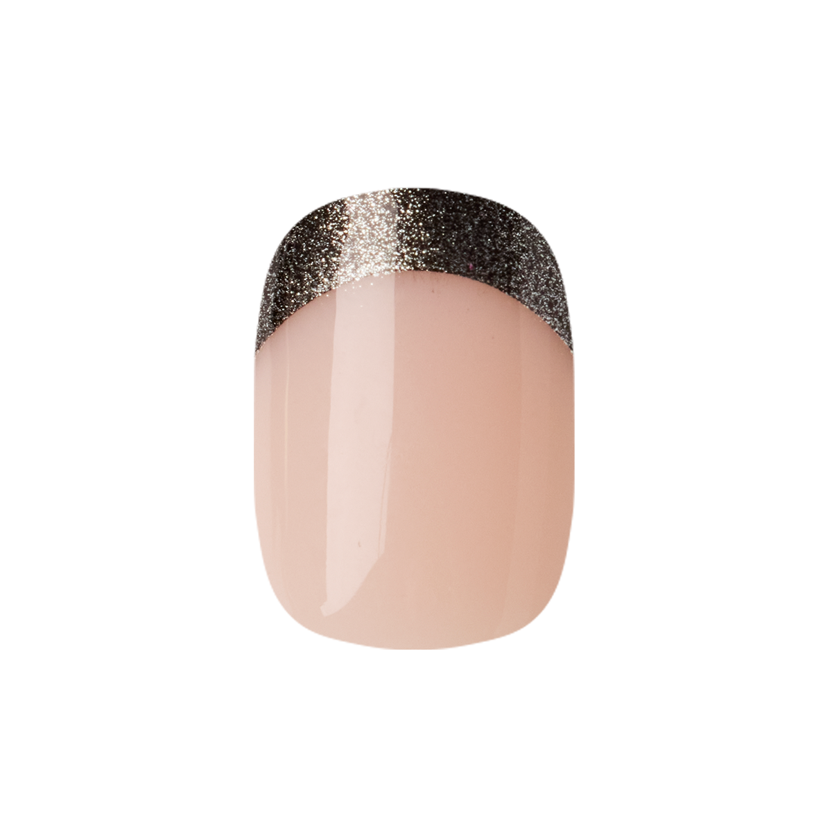 Black Magic Velvet French - Tab Press-On | Extra Short | Squoval