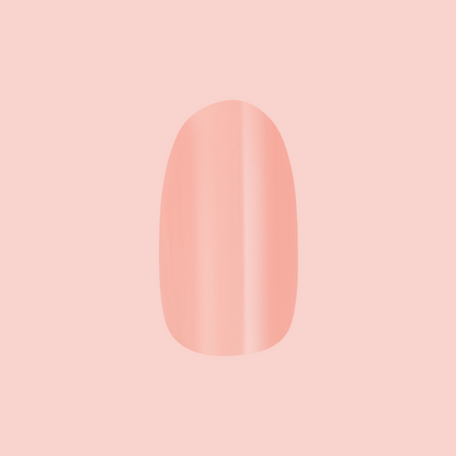 Bubblegum Jelly Chrome - Press-On | Medium | Oval