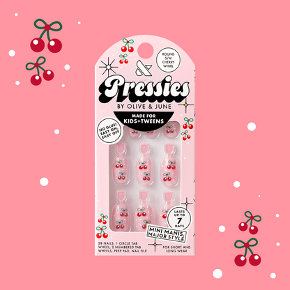 Cherry Whirl - Pressies | Short Medium | Round