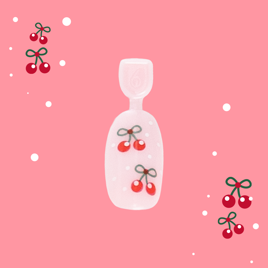 Cherry Whirl - Pressies | Short Medium | Round