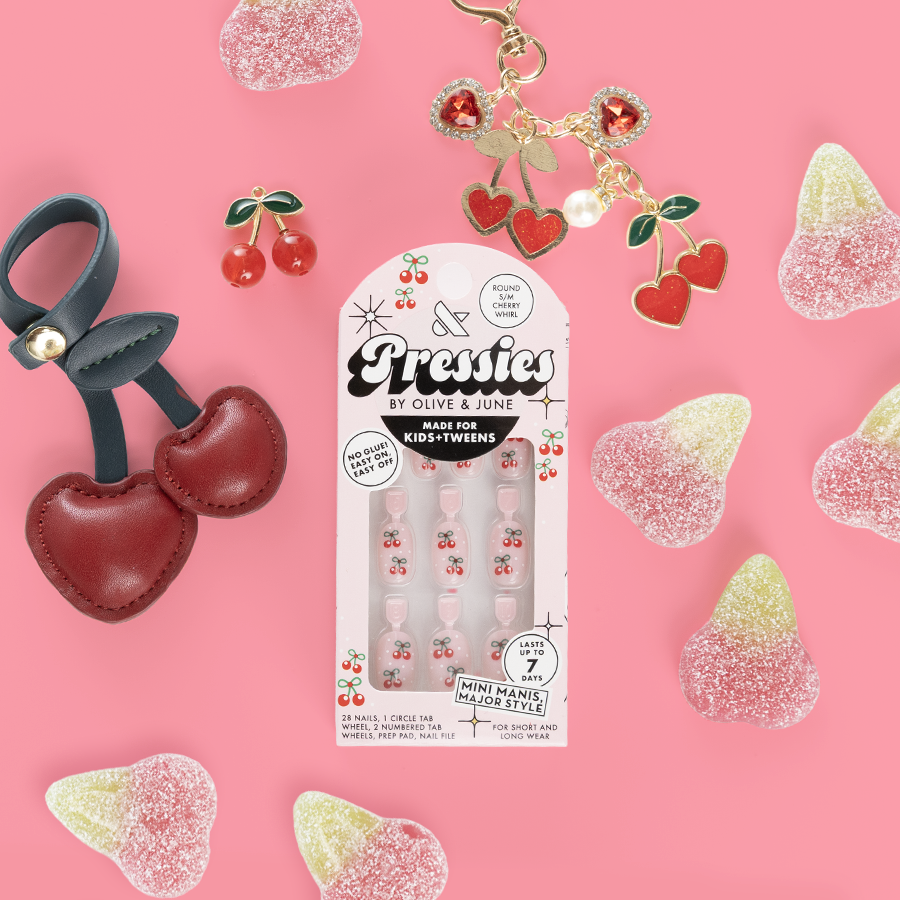 Cherry Whirl - Pressies | Short Medium | Round