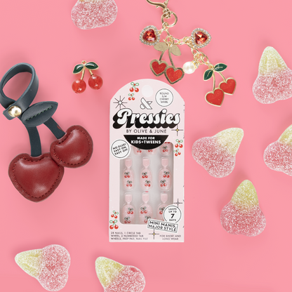 Cherry Whirl - Pressies | Short Medium | Round