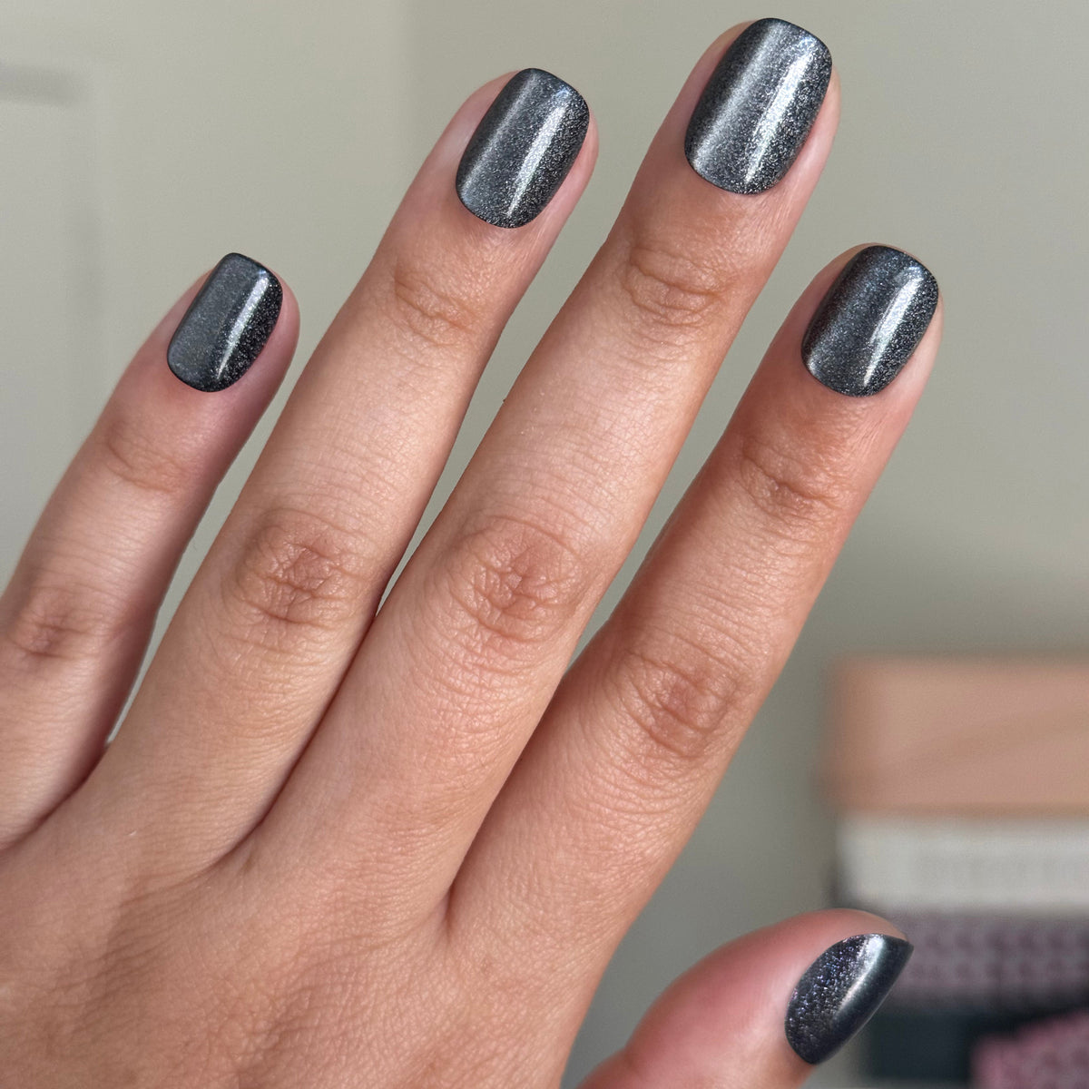 Dark Sky Velvet - Press-On | Extra Extra Short | Squoval