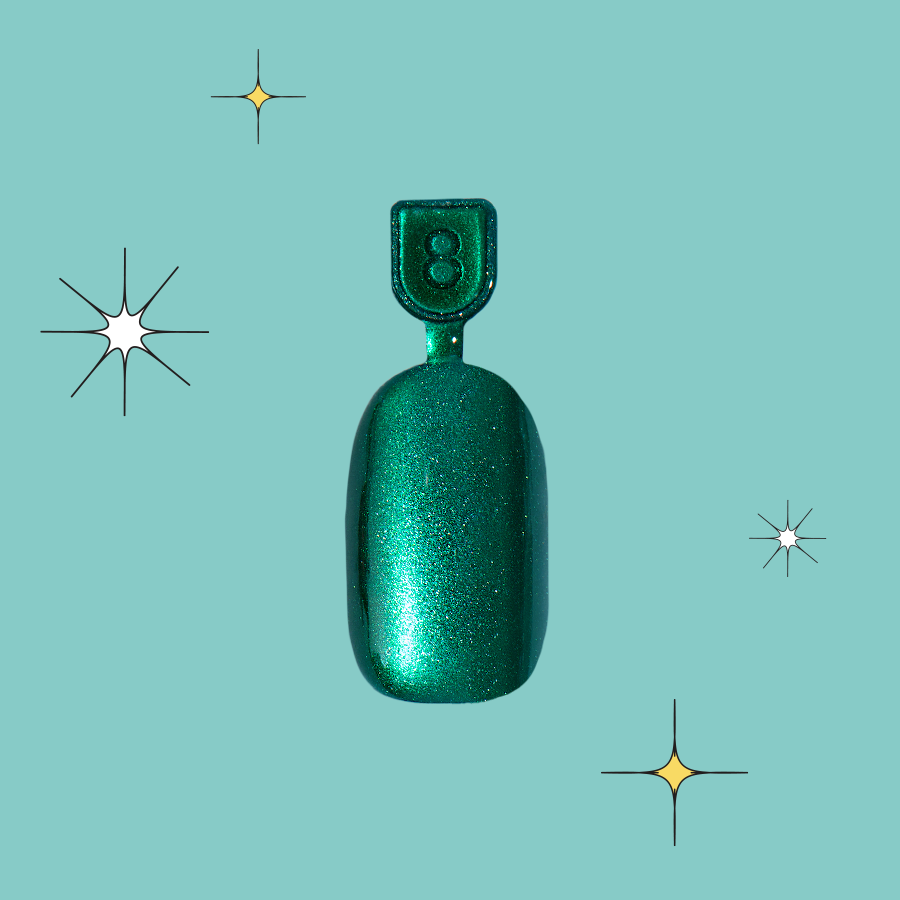 Emerald Magic Velvet - Pressies | Short Medium | Round