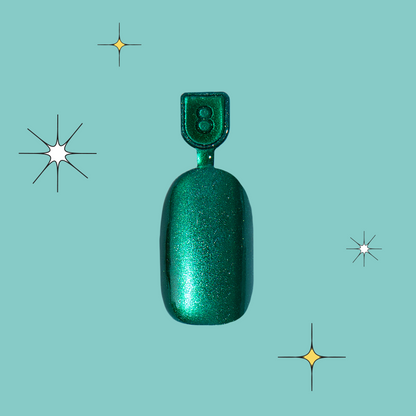 Emerald Magic Velvet - Pressies | Short Medium | Round