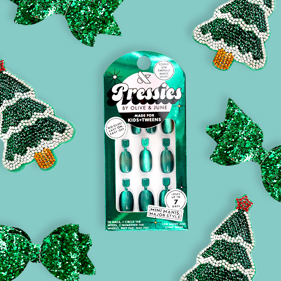 Emerald Magic Velvet - Pressies | Short Medium | Round