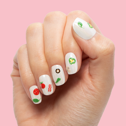 White Chrome - Press-On | Extra Short | Squoval