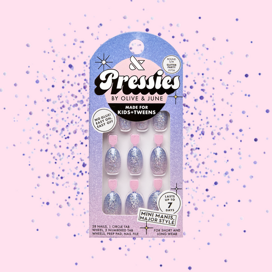 Glitter Party - Pressies | Short Medium | Round