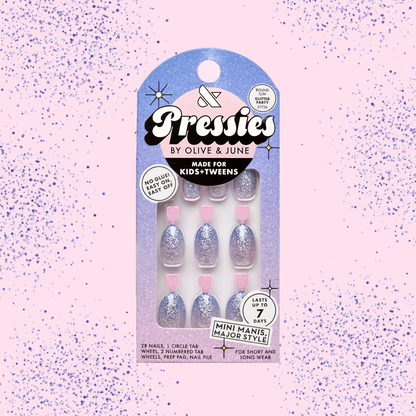 Glitter Party - Pressies | Short Medium | Round