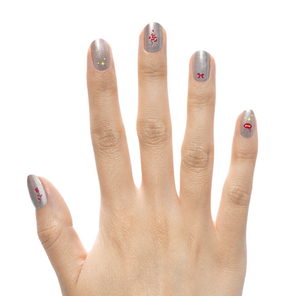 Halloween Puffy Nail Art Stickers - Goth Glam