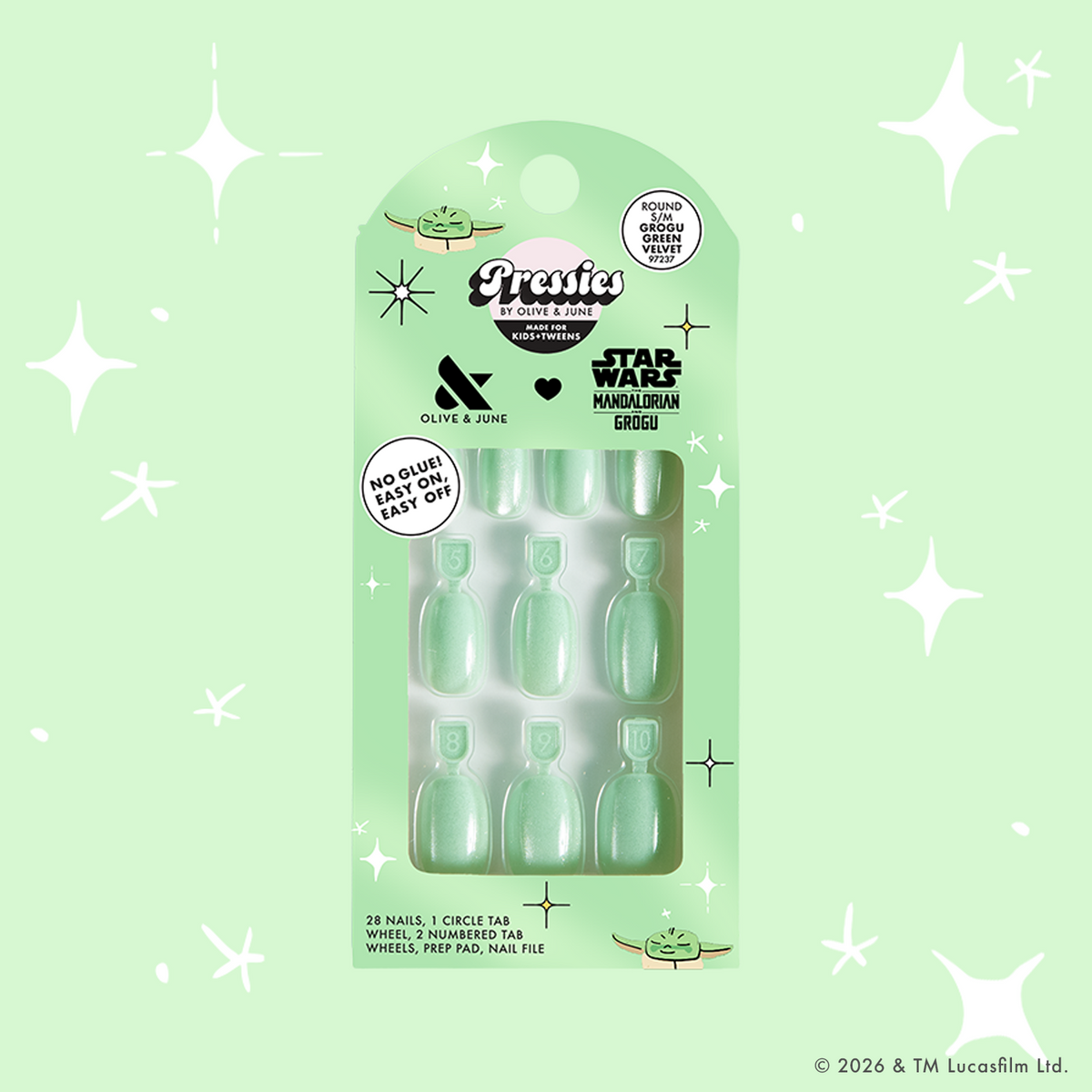 Grogu Green Velvet  - Pressies | S/M | Round