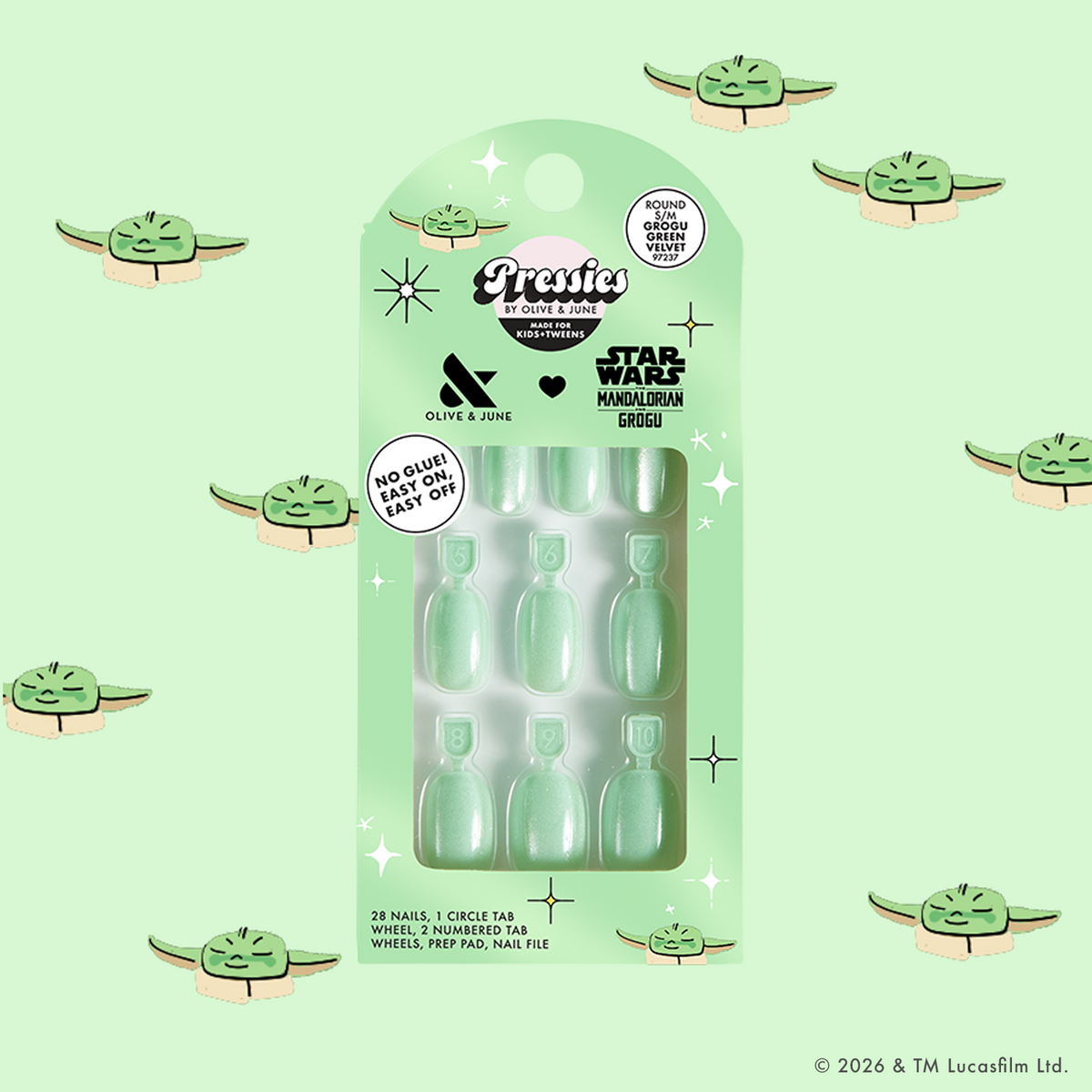 Grogu Green Velvet  - Pressies | S/M | Round