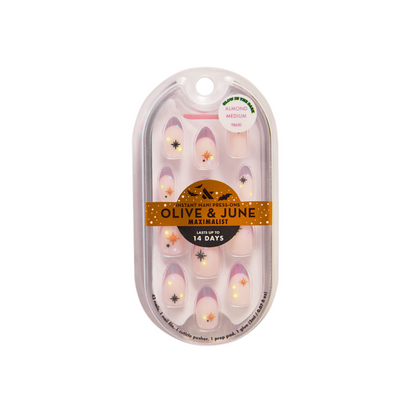 Halloween Sparkle French - Press-On | Medium | Almond