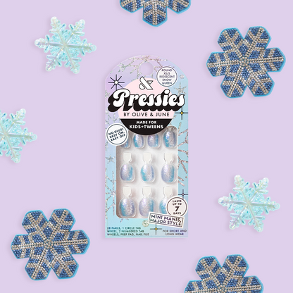 Iridescent Snow Queen - Pressies | Extra Short Short | Round