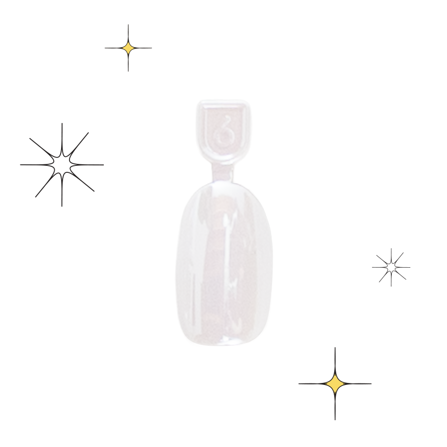 Marshmallow Puff Chrome - Pressies | Short Medium | Round