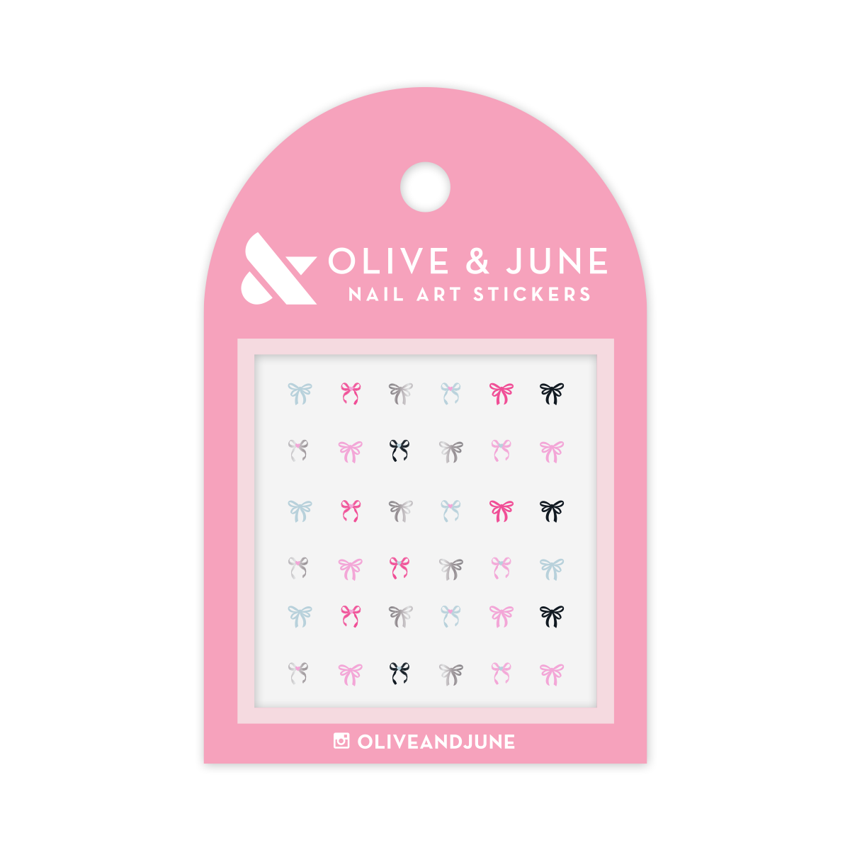 Ribbons + Bows Nail Art Puffy Stickers