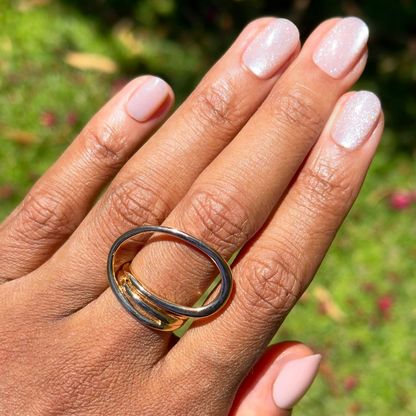 Neutral Shimmer - Press-On | Extra Short | Round