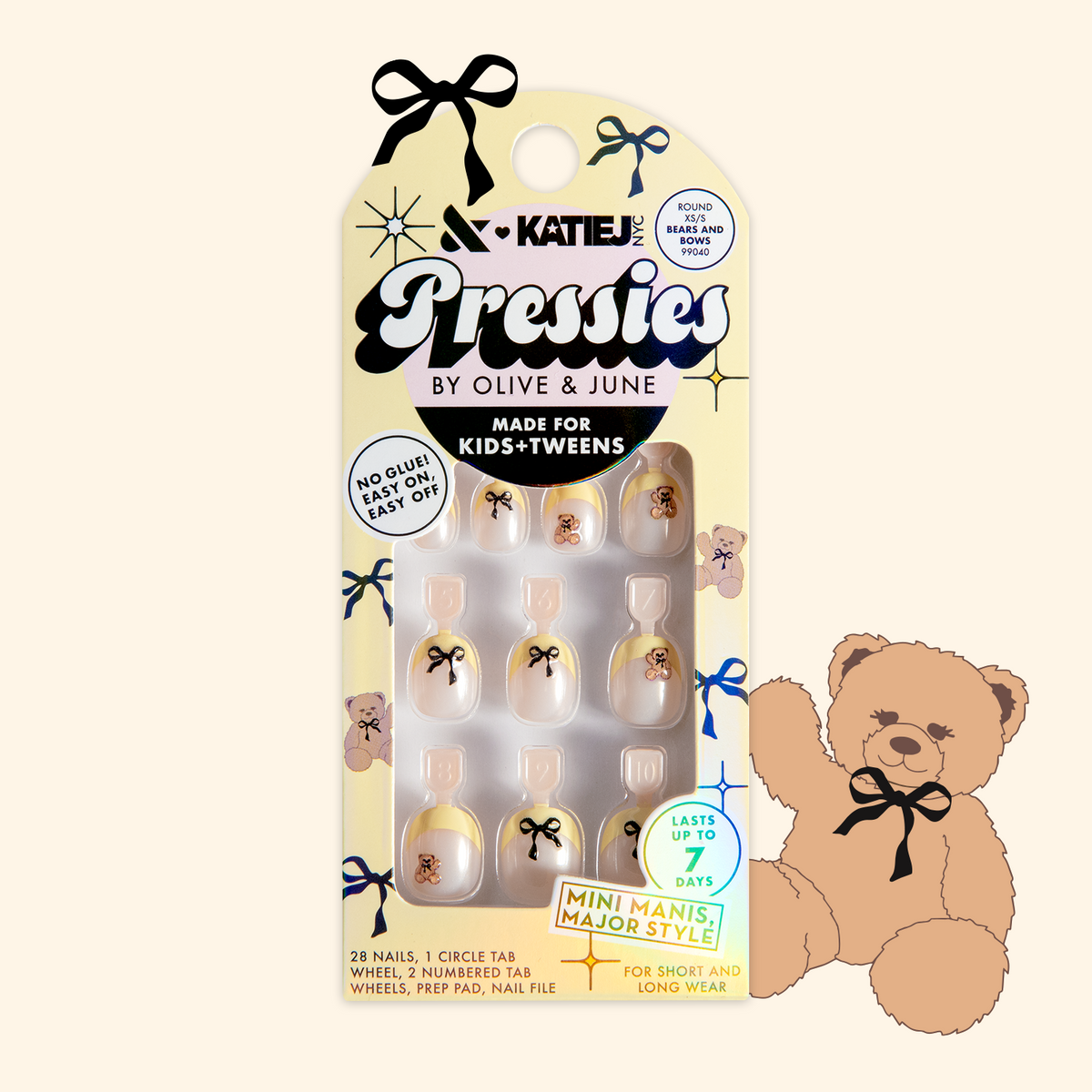 Bears and Bows - Pressies | Extra Short Short | Round
