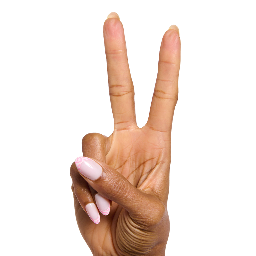 Pink Cheetah - Press-On | Medium | Almond