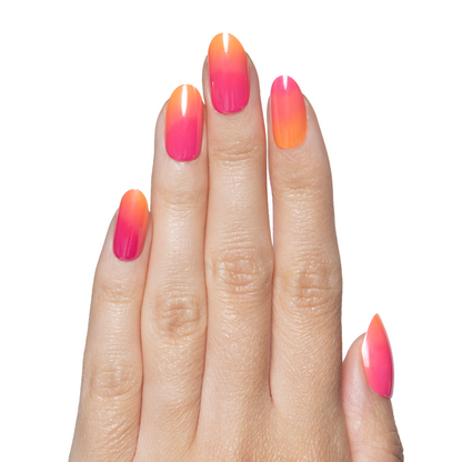 Sunset Blvd Chrome - Press On | Medium | Oval