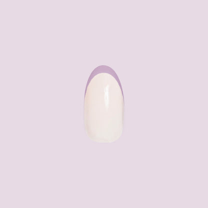 Pastel Rainbow French - Press-On | Medium | Oval
