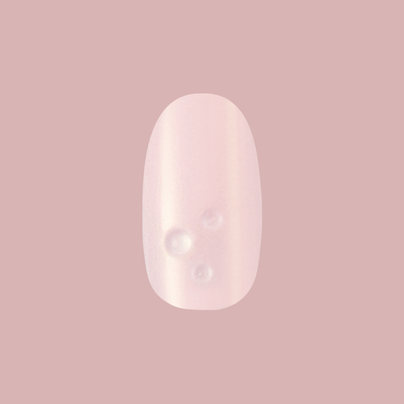 Pink Bubble Pearlescent - Press-On | Short | Round