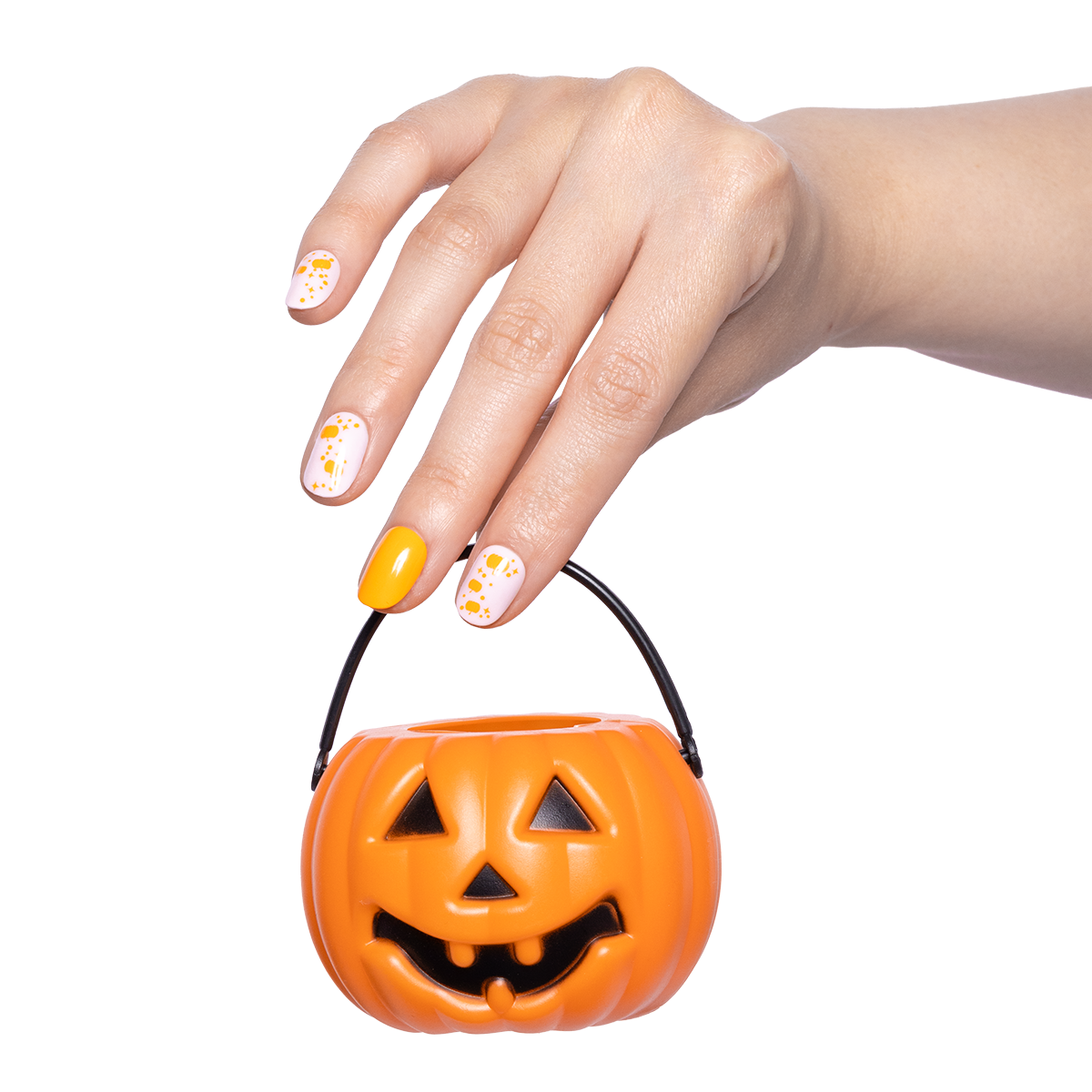 Pumpkin Party | Extra Short | Round - Tab Press-On