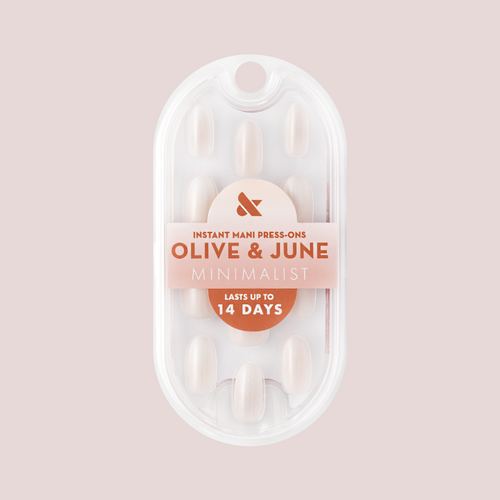 Pure White Syrup Gradient - Press-On | Medium | Oval