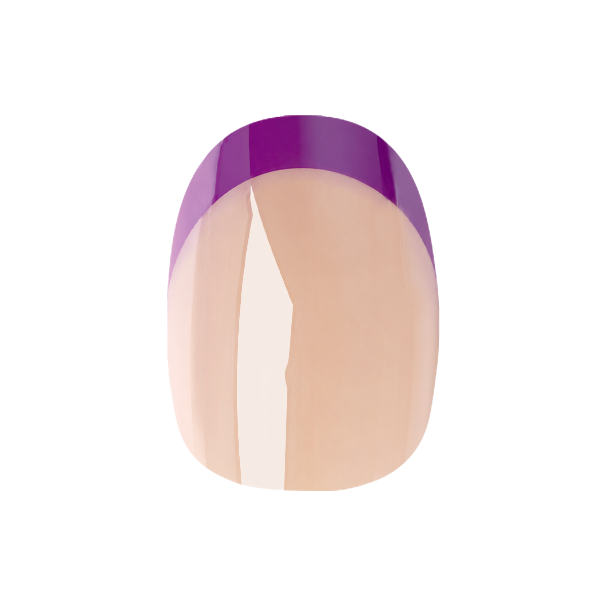 Purple Chrome Velvet - Press-On | Extra Short | Round