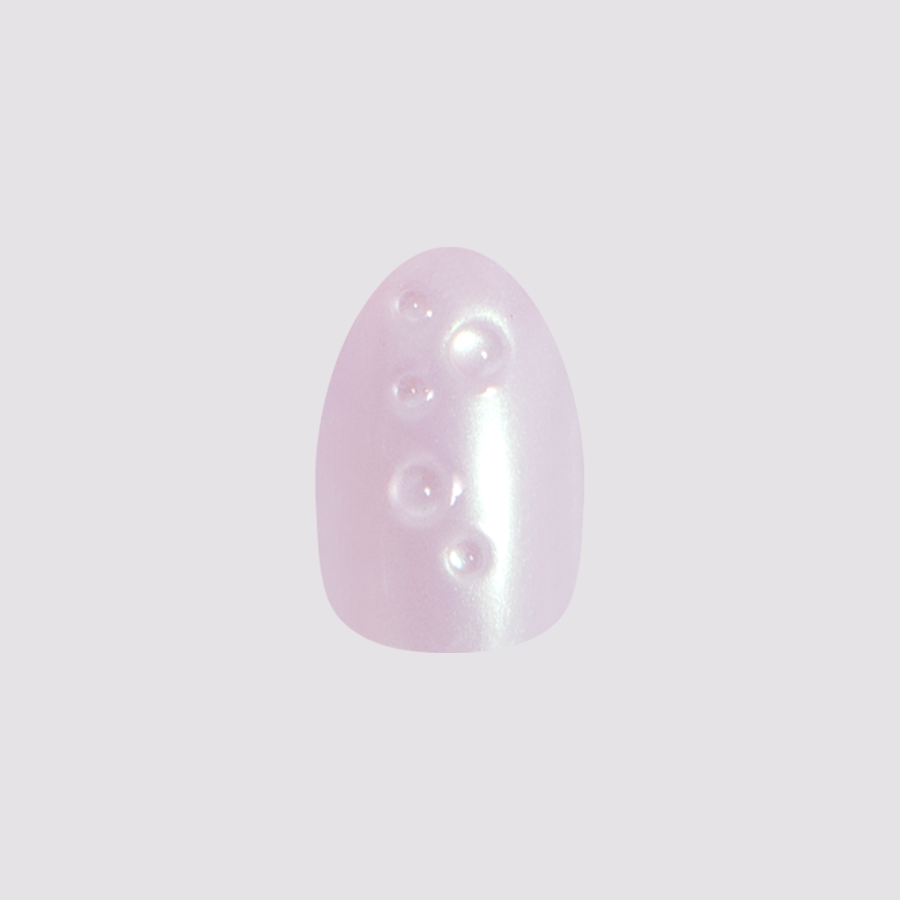 Purple Puka Raindrops - Press-On | Short | Almond