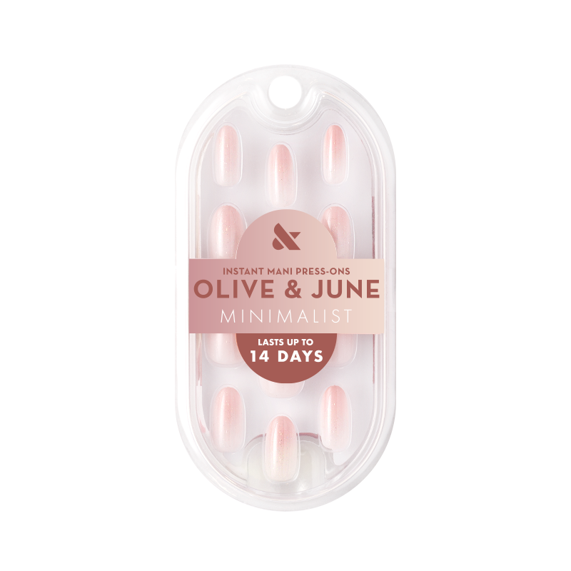 Rose Gradient Shimmer - Press-On | Medium | Oval