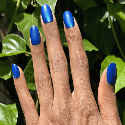 Sapphire Velvet - Press-On | Short | Round