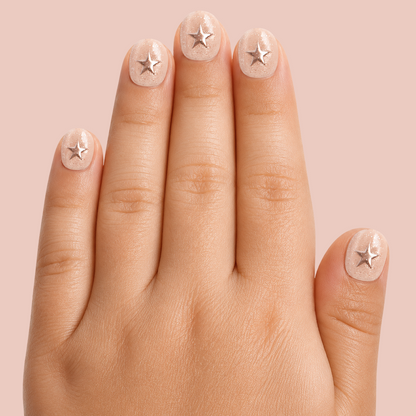 Silver Stargazer - Pressies | Extra Short Short | Round