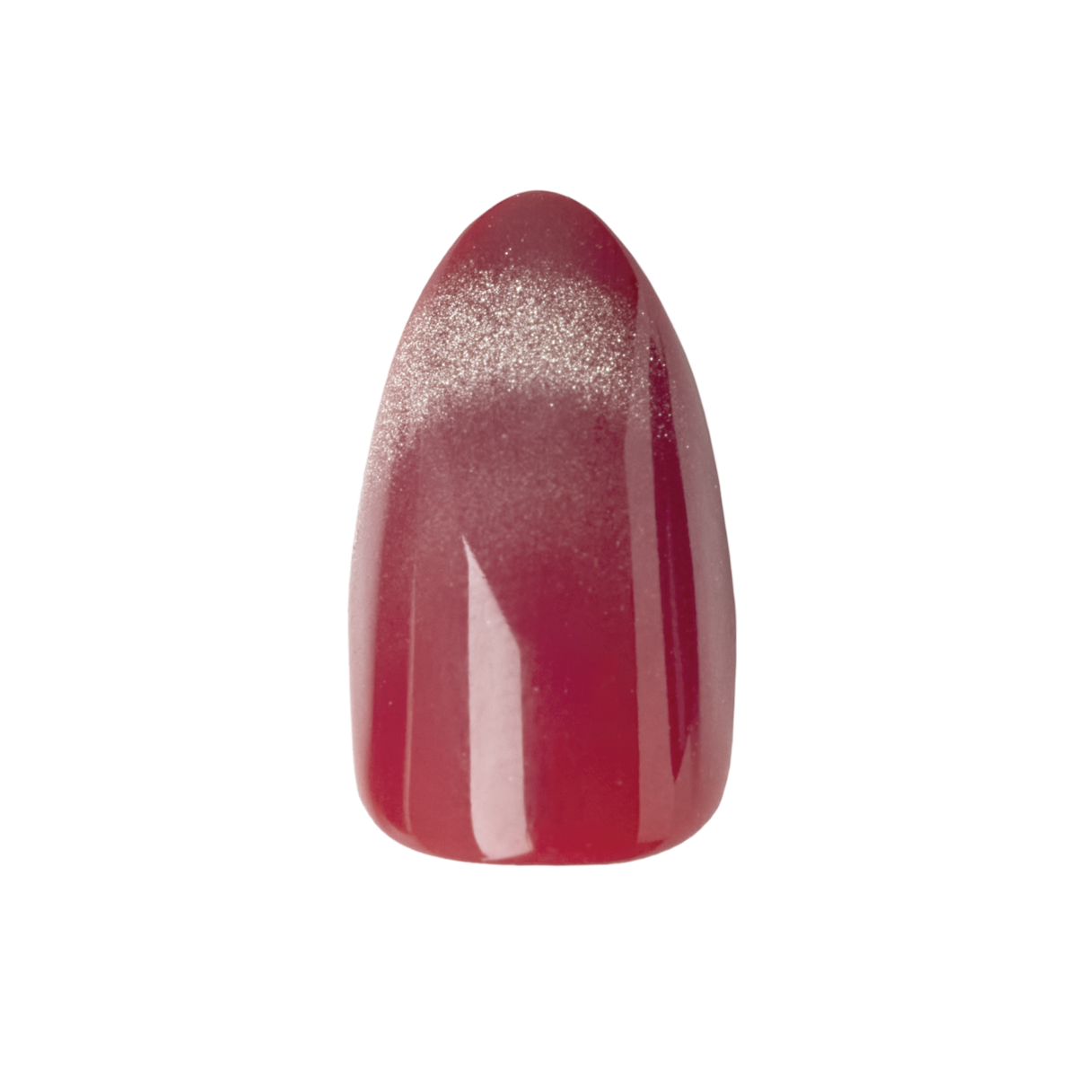Berry Velvet French - Press-On | Medium | Almond