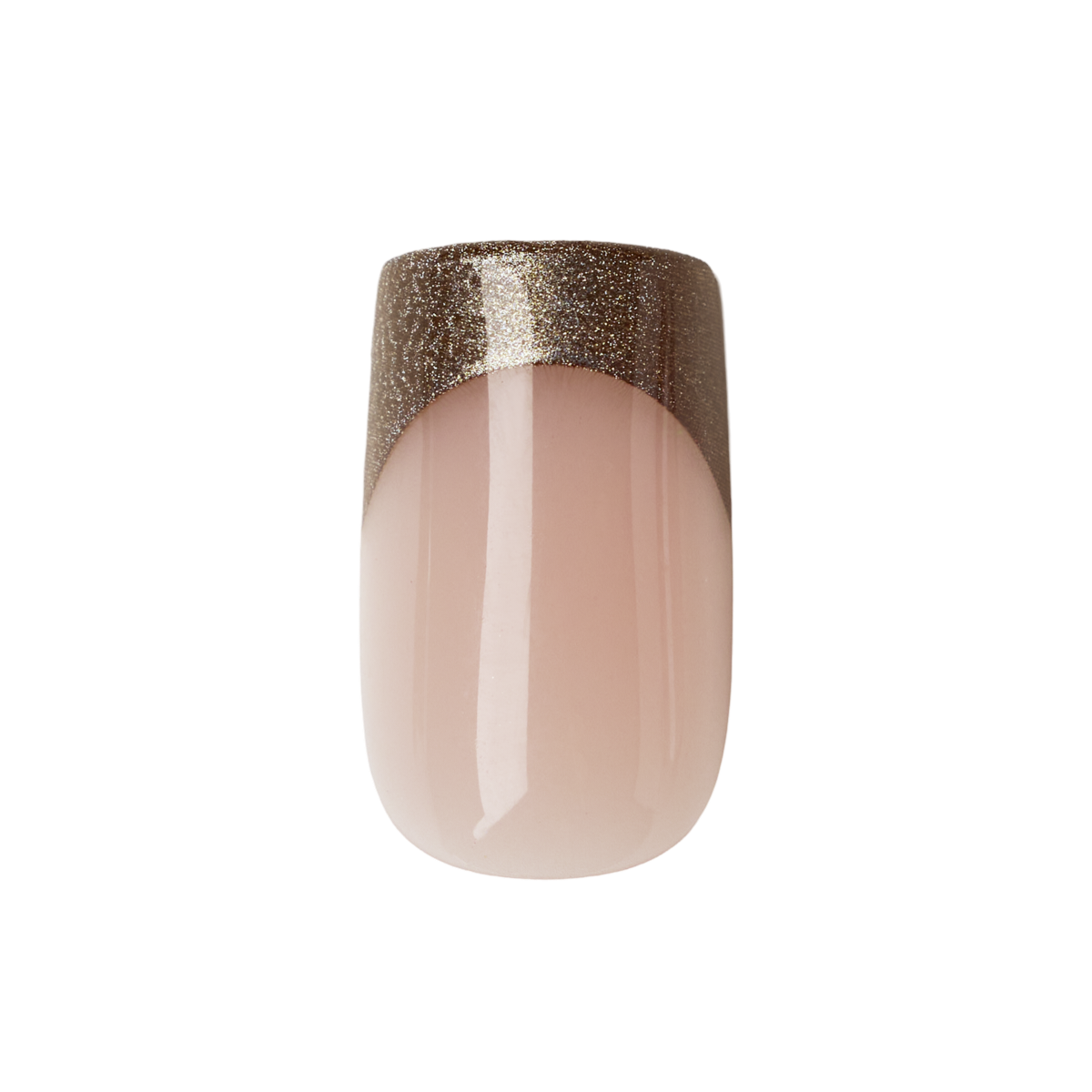 Chocolate Velvet French - Press-On | Short | Square