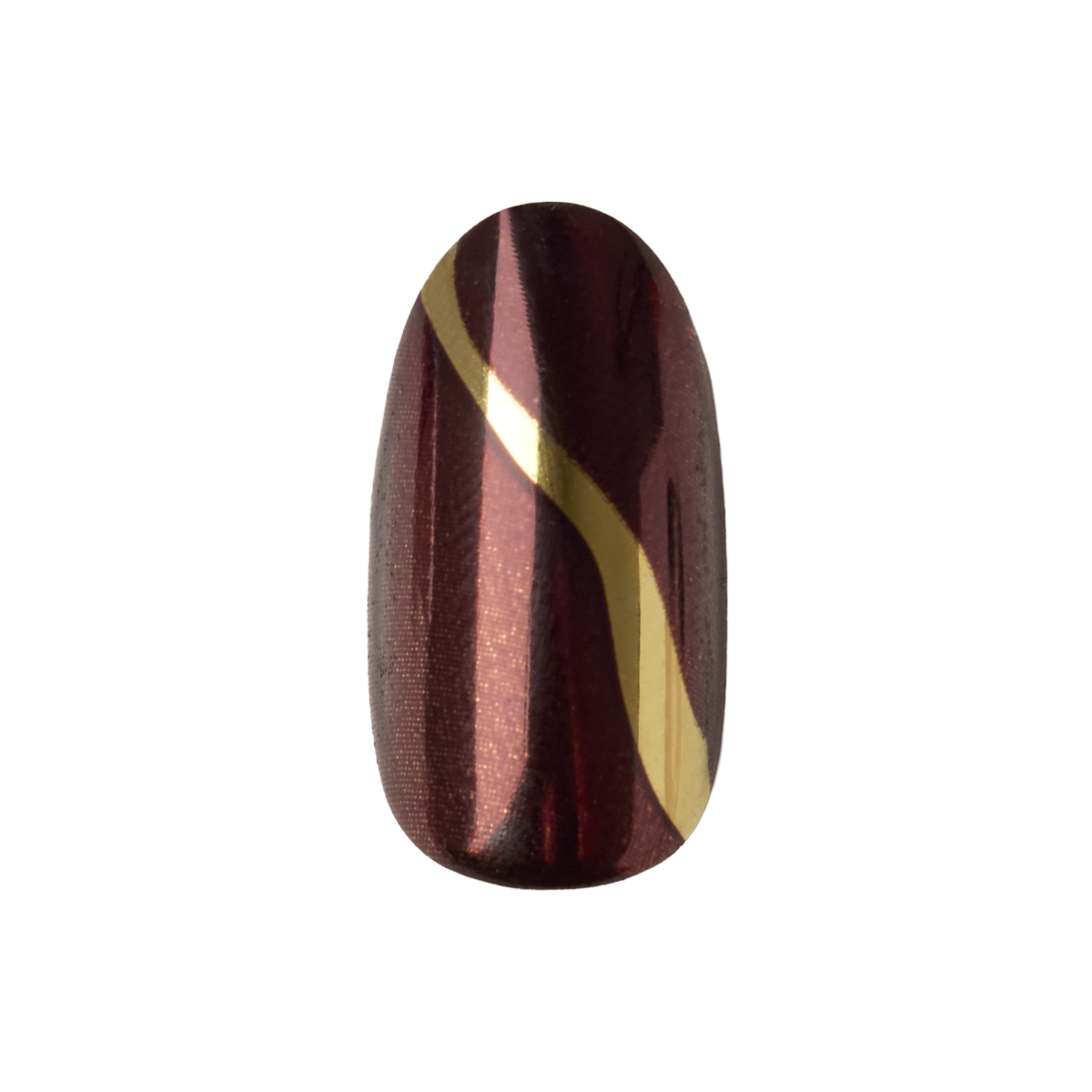 Gold Drizzle - Press-On | Medium | Oval