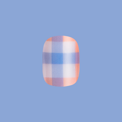 Soft Plaid - Press-On | Extra Short | Squoval
