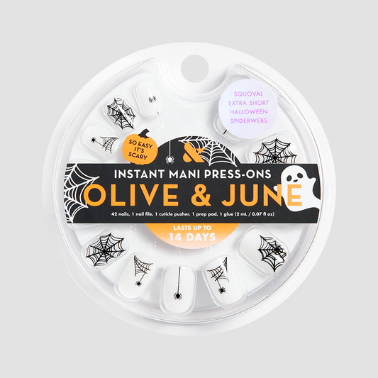 Halloween Spiderwebs - Press-On | Extra Short | Squoval