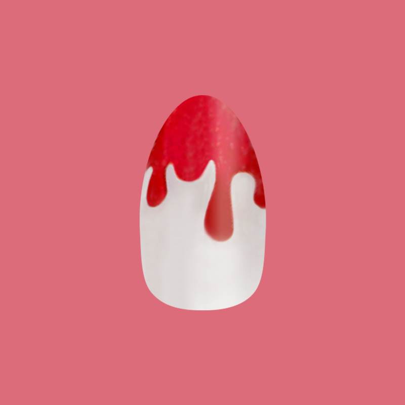 Blood Drips - Press-On | Medium | Almond