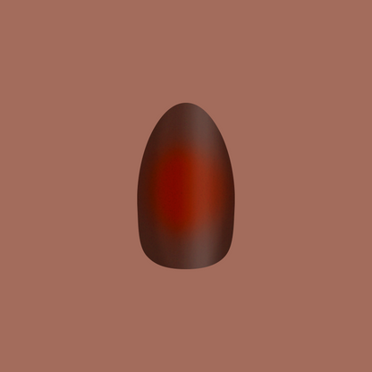 Subtle Chocolate Aura - Press-On | Medium | Almond