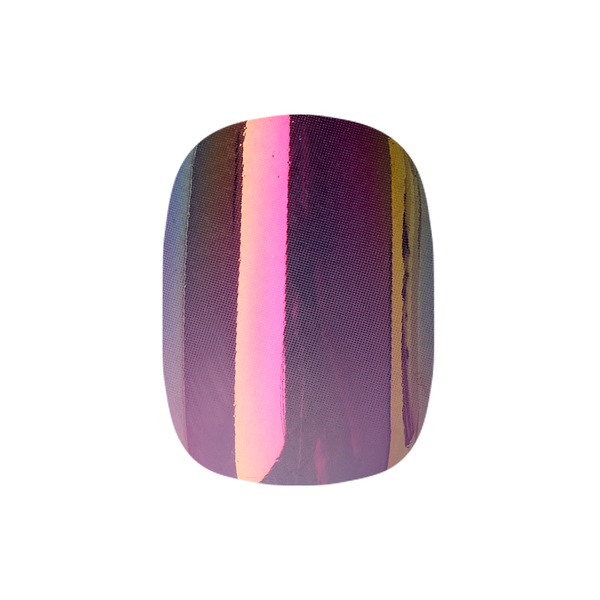Twilight Ombre Chrome - Tab Press-On | Short | Squoval