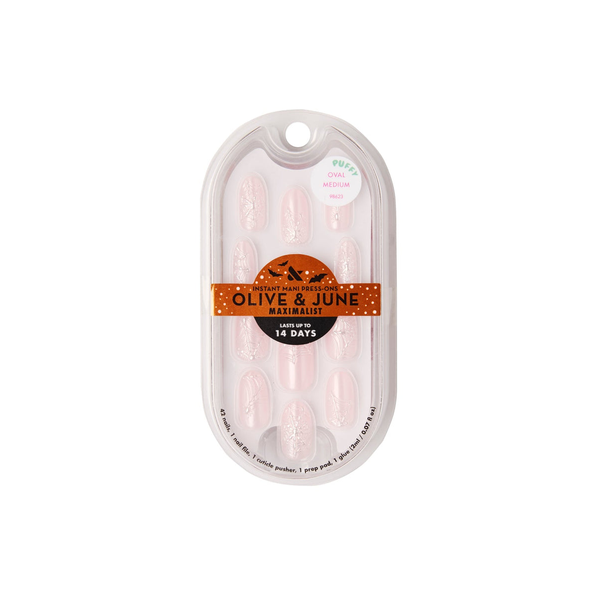 Candy Chrome Spiderwebs - Press-On | Medium | Oval