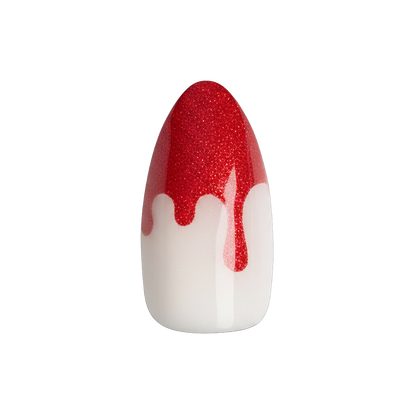 Vampire Velvet French - Press-On | Medium | Almond